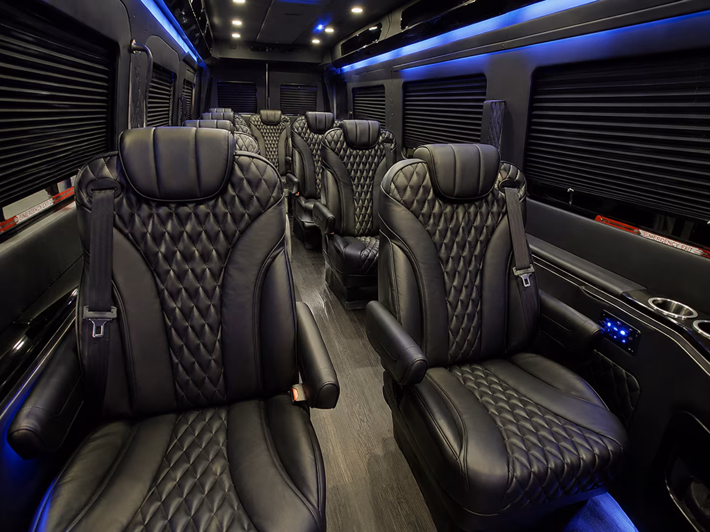 Winston Salem Airport Shuttle & Transportation party bus exterior