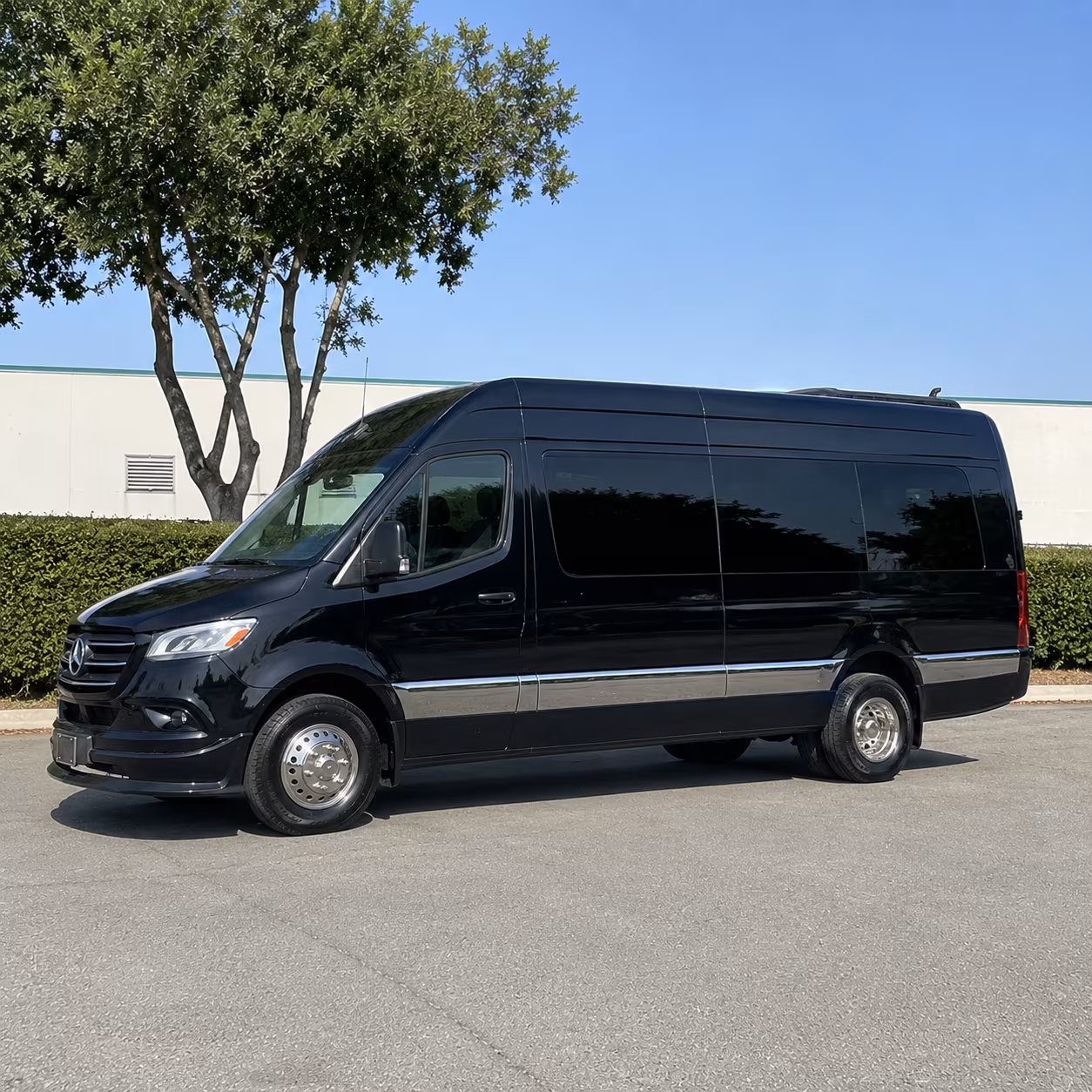 Winston Salem Airport Shuttle & Transportation party bus exterior