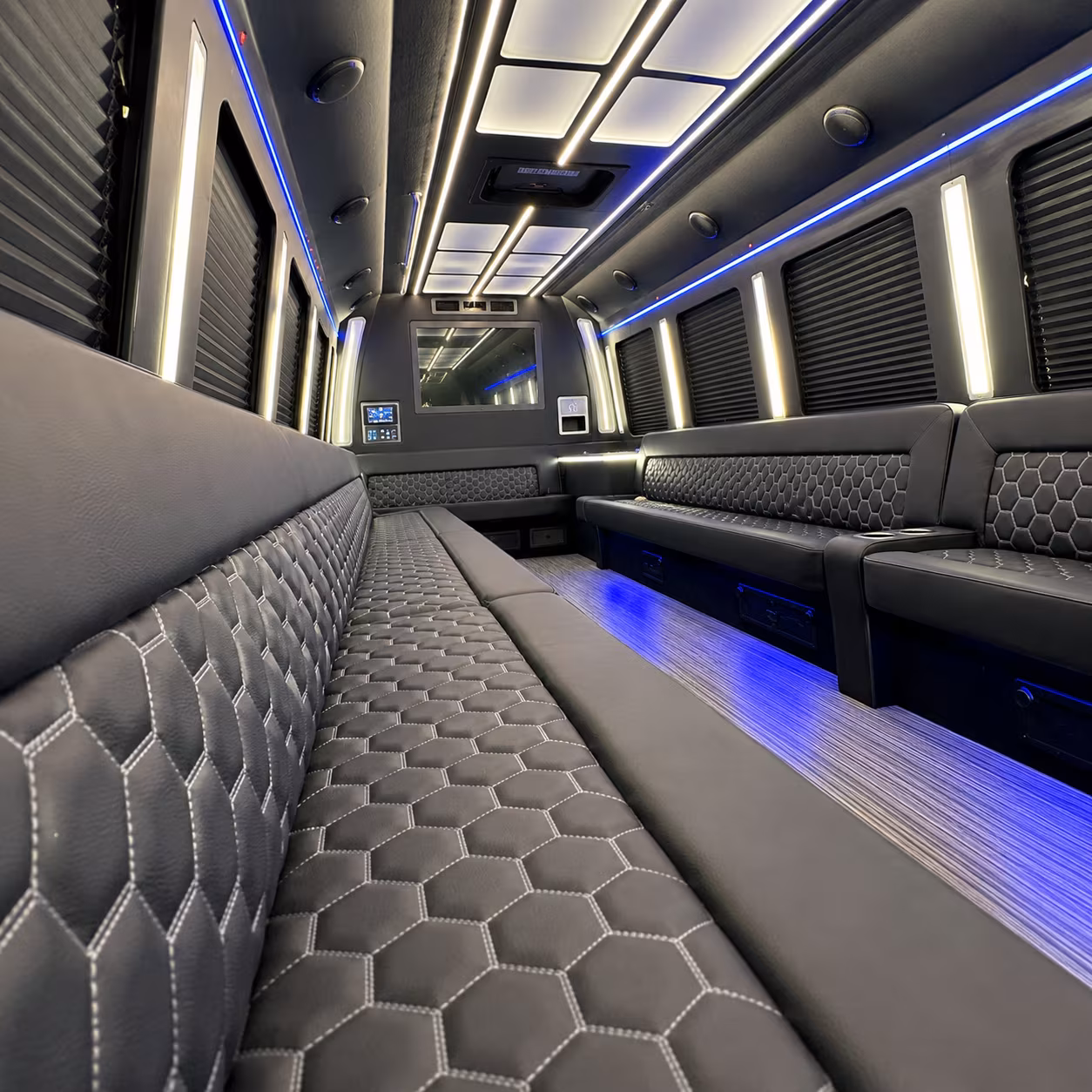 Winston Salem Bachelor & Bachelorette Transportation onboard seating