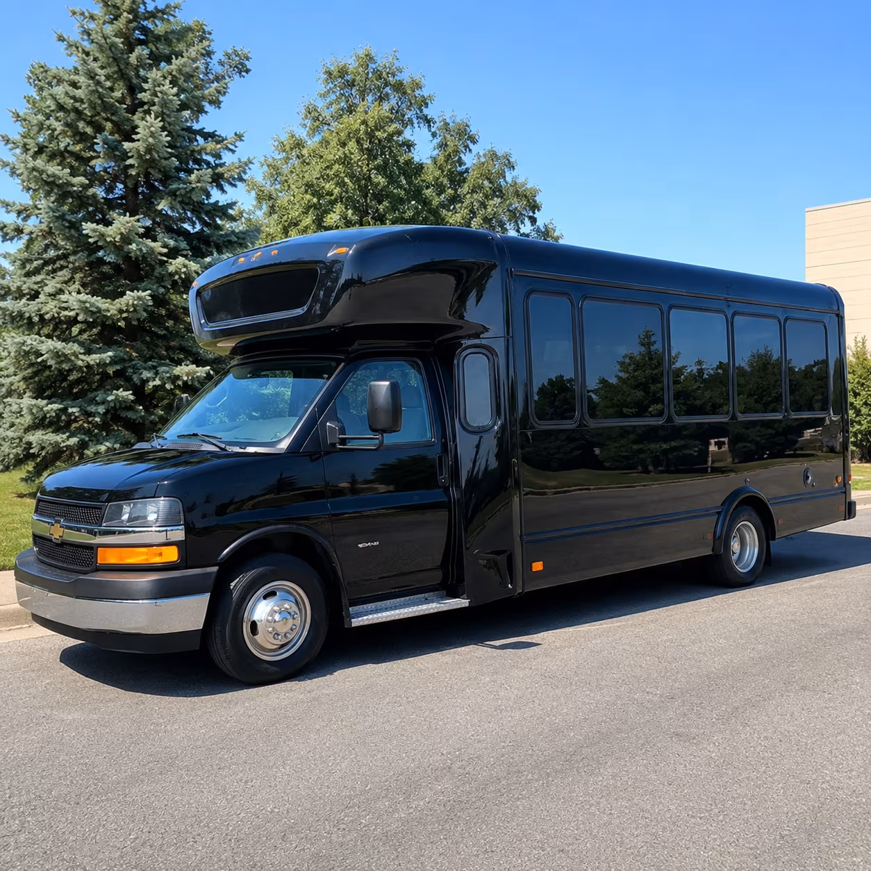 Winston Salem Birthday, Sweet 16, & Quinceañera Transportation party bus exterior