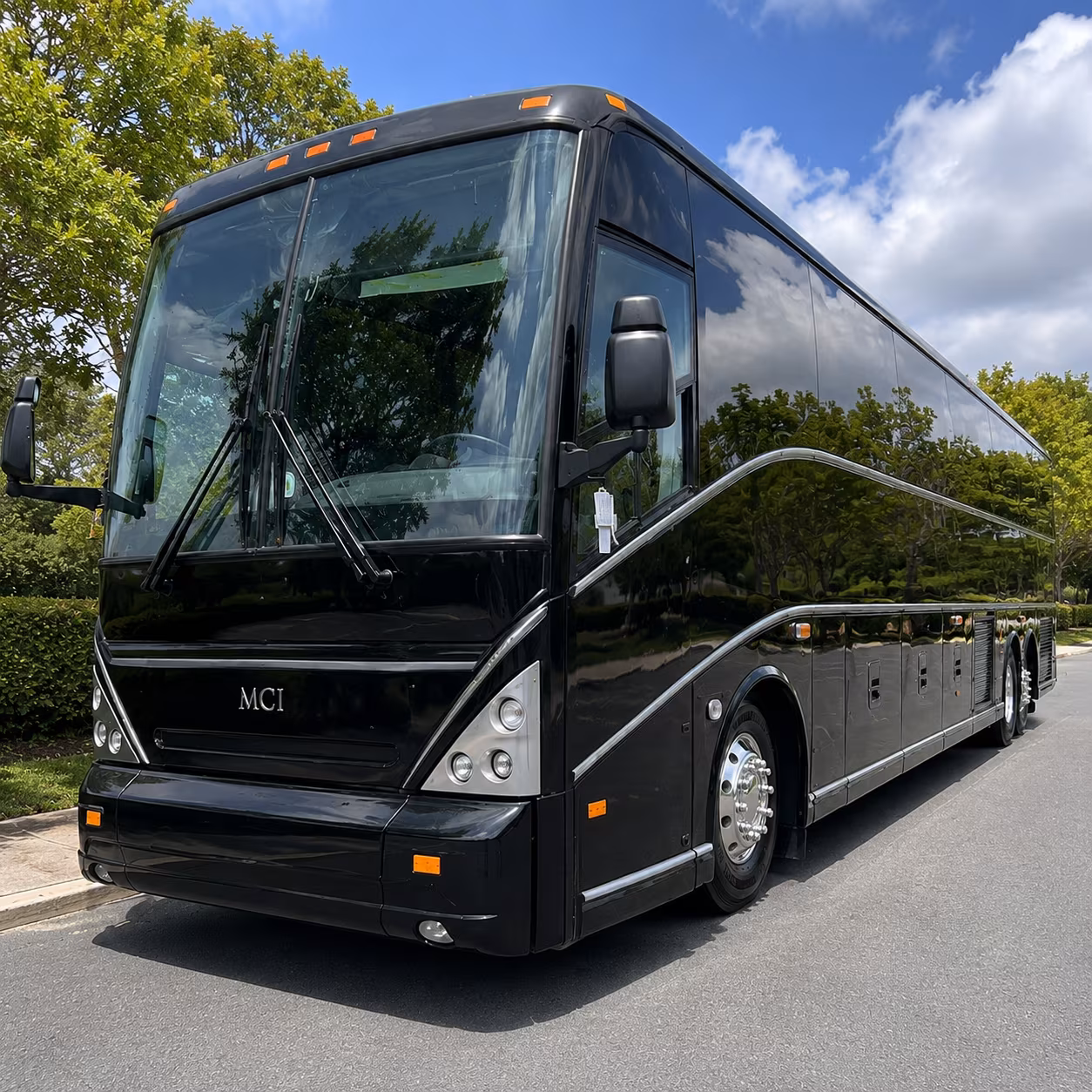 Winston Salem Corporate Transportation party bus exterior