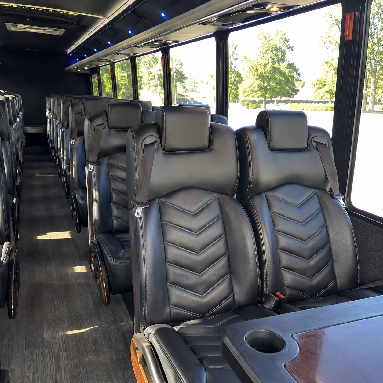 Winston Salem Corporate Transportation party bus exterior