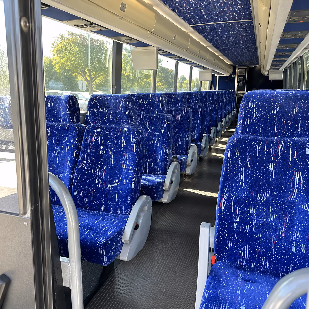 Winston Salem Corporate Transportation party bus interior