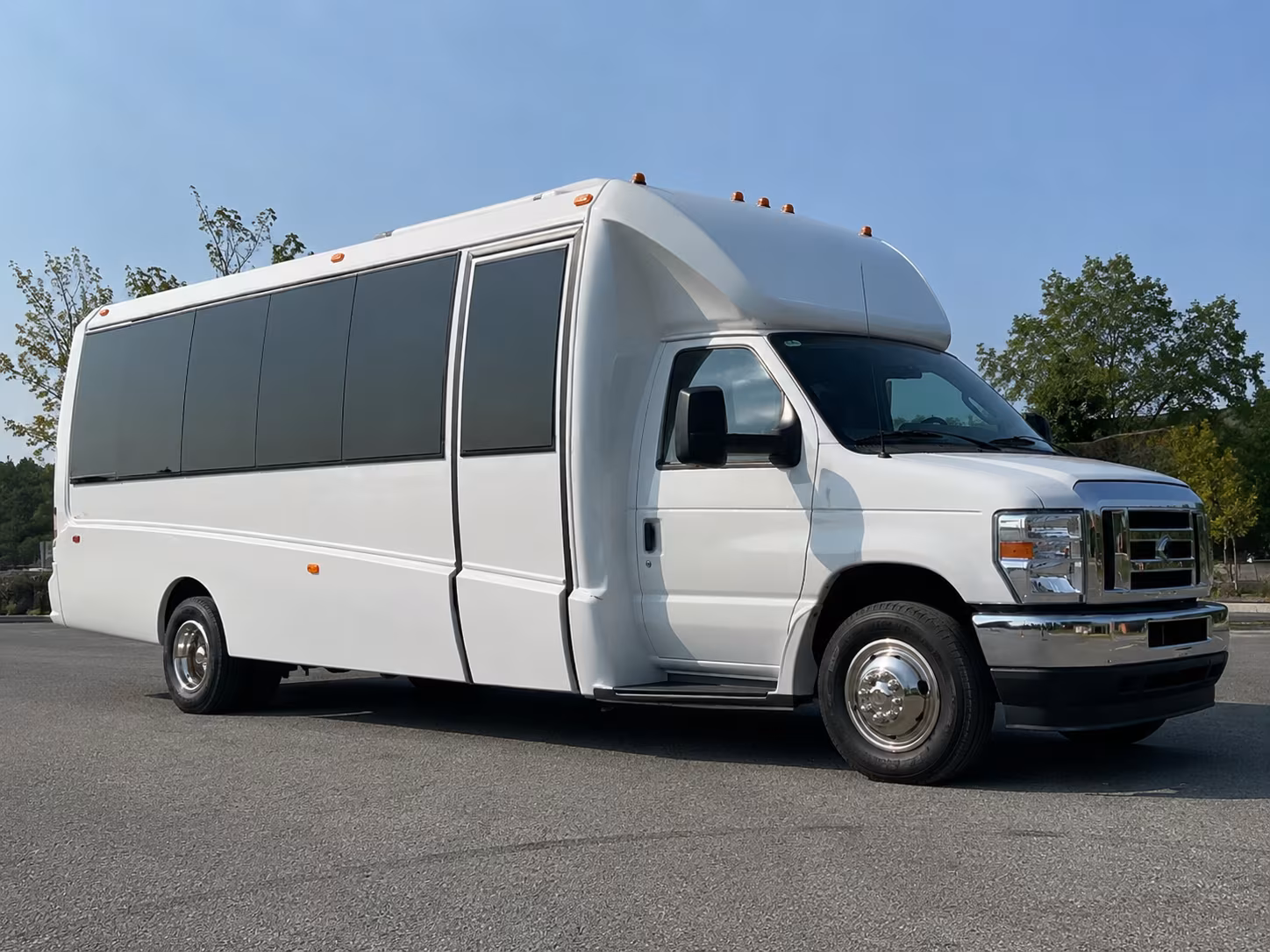 Winston Salem Private Event Transportation party bus exterior