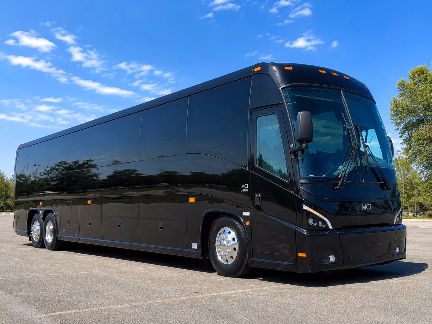 Winston Salem School Event Transportation party bus exterior