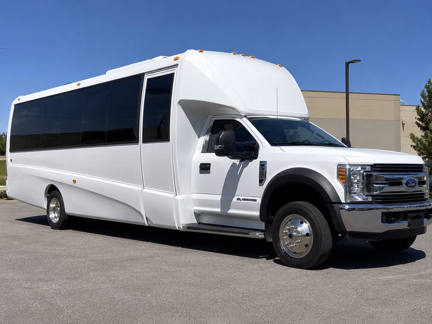 Winston Salem School Event Transportation party bus exterior