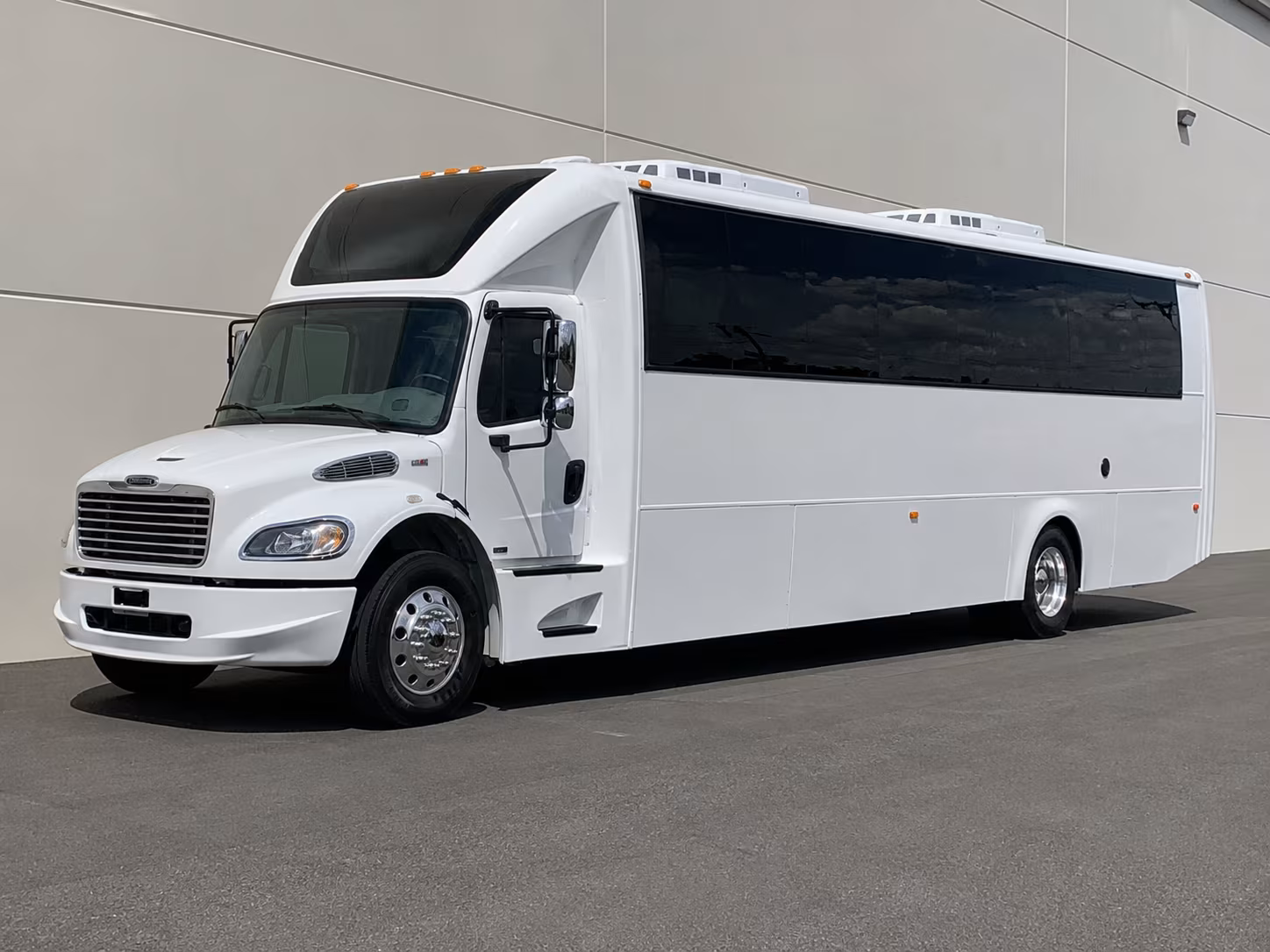 Winston Salem Sporting Event Transportation party bus exterior