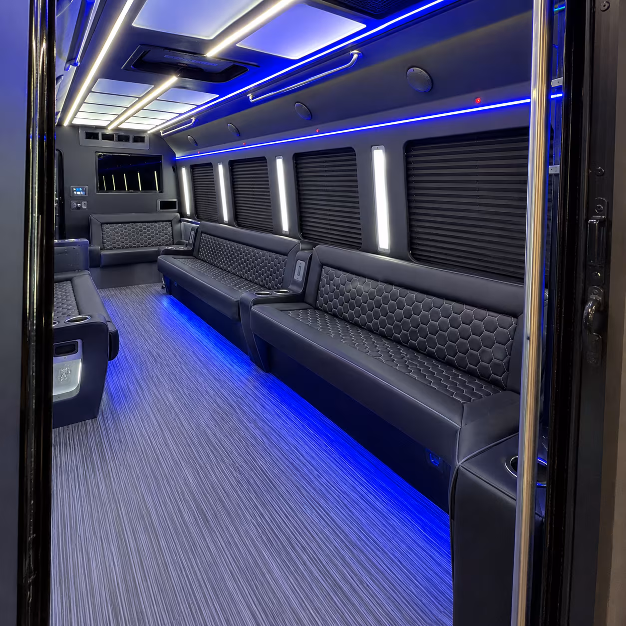 Winston Salem Sporting Event Transportation party bus exterior