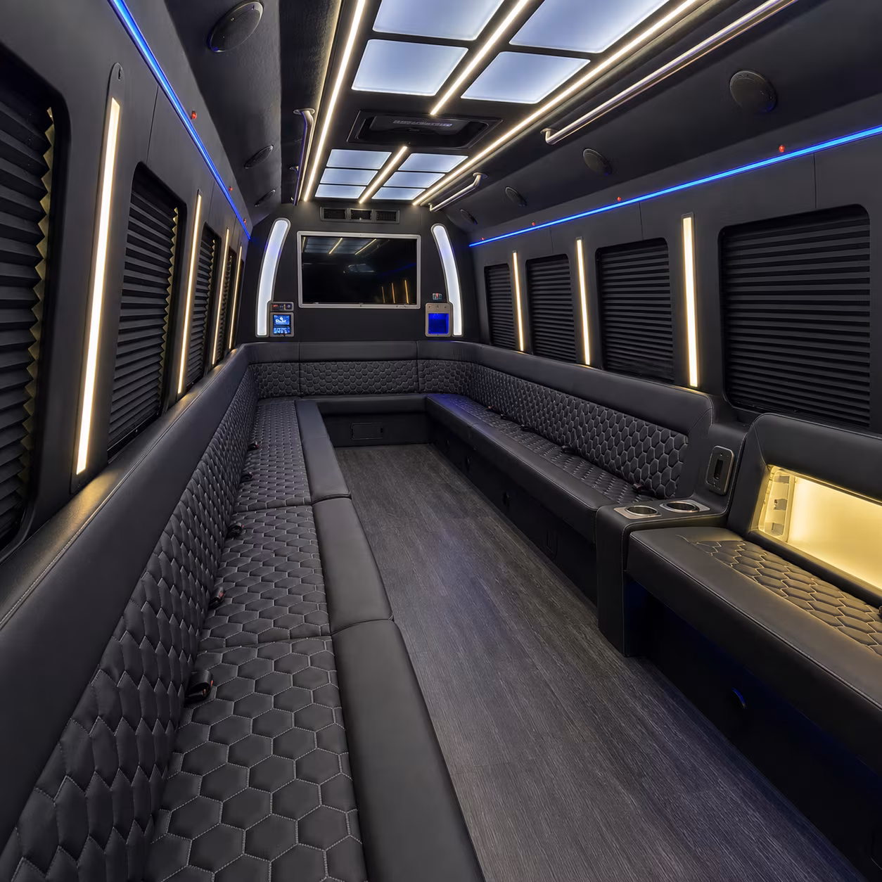 Winston Salem Sporting Event Transportation party bus exterior