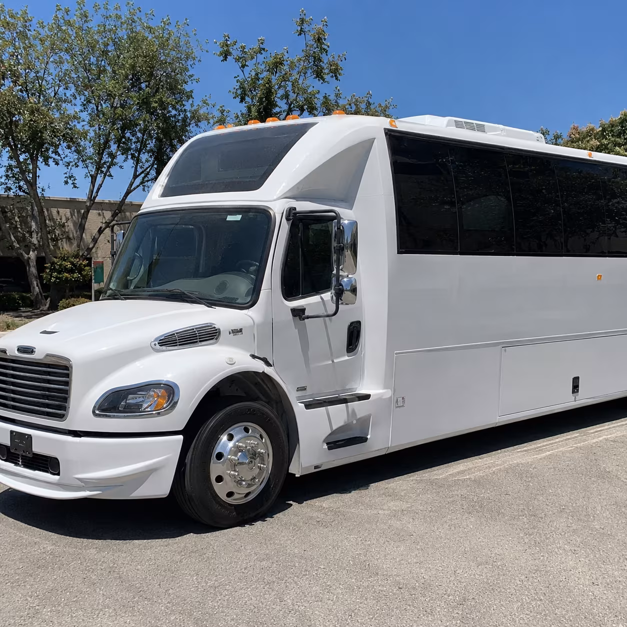 Winston Salem Sporting Event Transportation party bus exterior