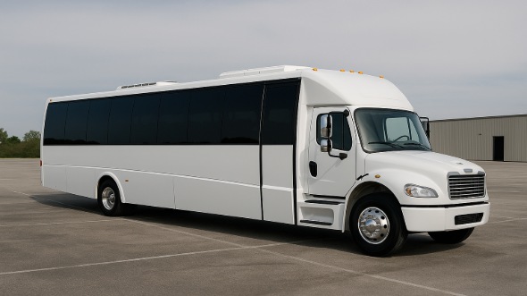 Exterior of Winston Salem Party Bus Company's 25 Passenger Party Bus in Durham