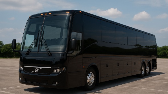 Exterior of Winston Salem Party Bus Company's 40 Passenger Party Bus in Huntersville