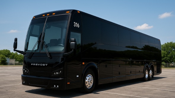 Exterior of Winston Salem Party Bus Company's 40 Passenger Party Bus in Kannapolis